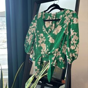 Sienna Sky Green Floral Blouse